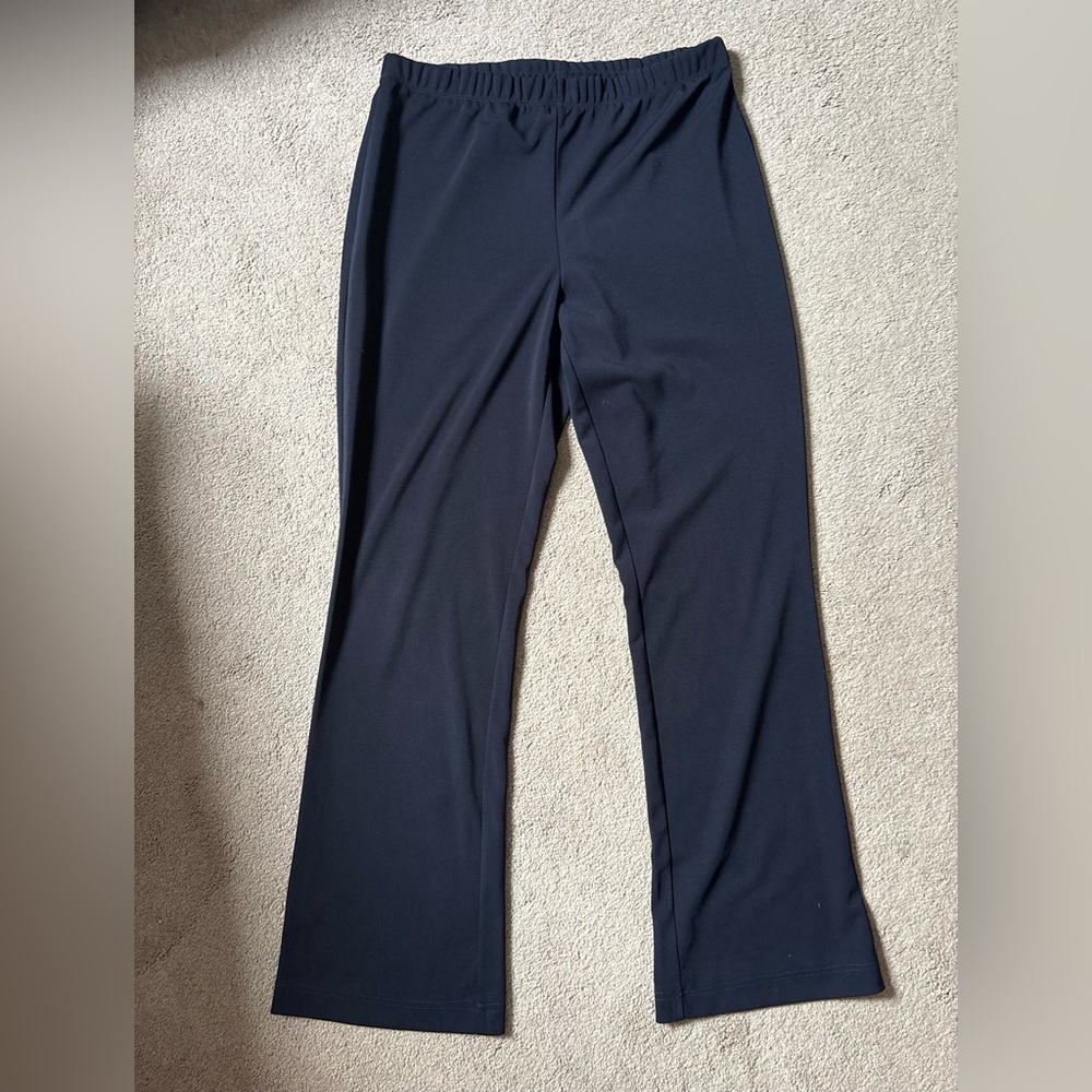 Susan Graver Navy Pull On Pants - Picture 2 of 6